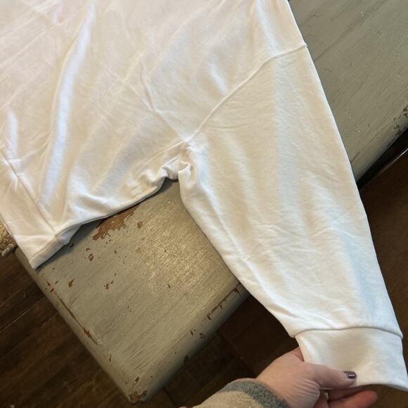 NWT Fabletics White Brisa Terry Cloth Hoodie Size XXL Athleisure Oversized - Picture 2 of 7